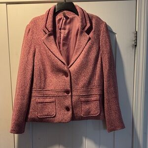Old Navy Women's Pink Tweed Blazer